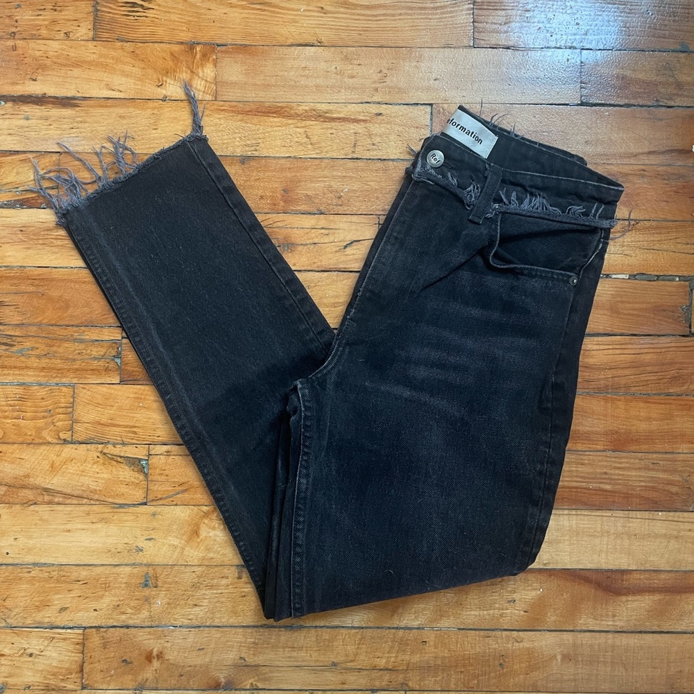 Reformation Frayed Crop Jeans